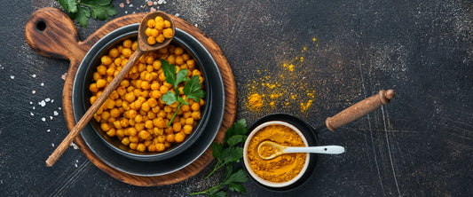 Crispy Turmeric Roasted Chickpeas