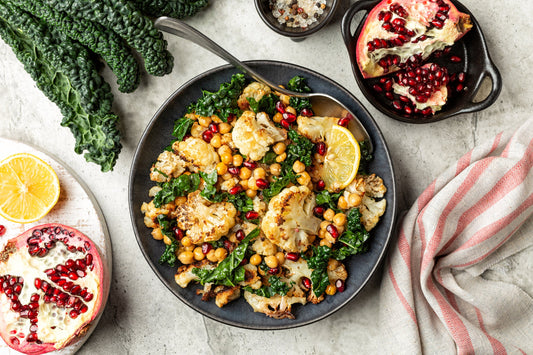 Roasted Cauliflower and Chickpea Salad