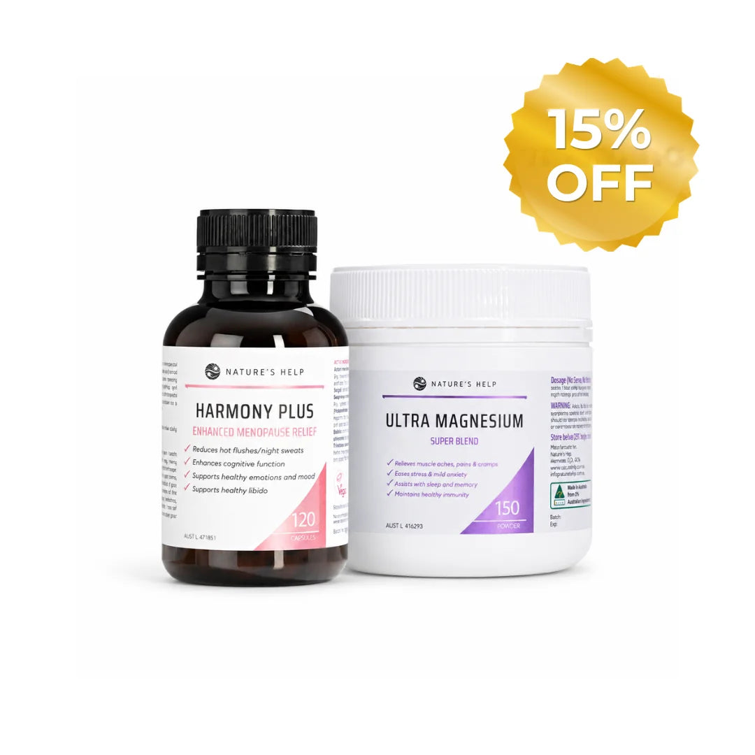 Ultra Magnesium 150g & Harmony Plus Duo - 15% Off