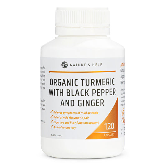 organic turmeric with black pepper and ginger