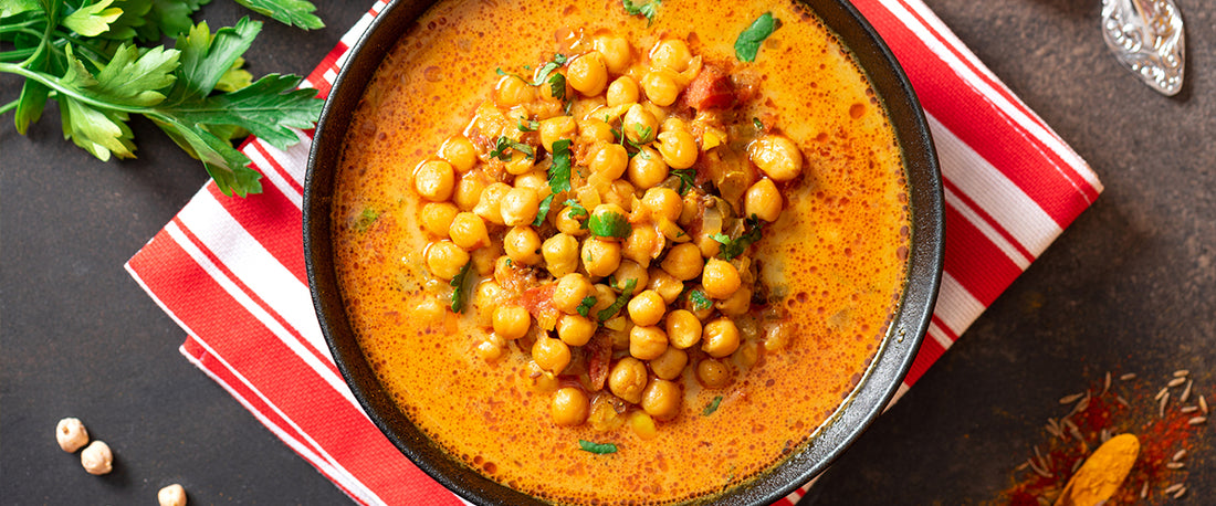 Spiced Chickpea and Turmeric Soup