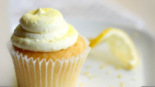 Collagen Cupcakes with Lemon Icing