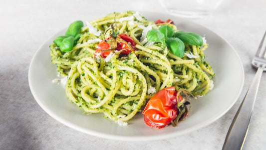 Creamy Collagen Pesto Pasta