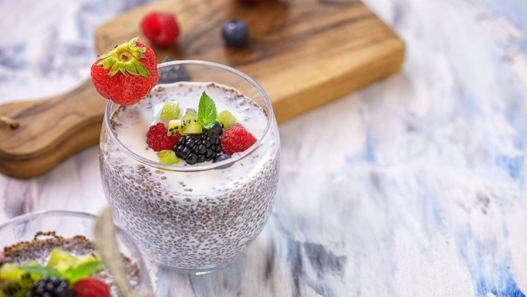 Strawberry and Collagen Chia Pudding