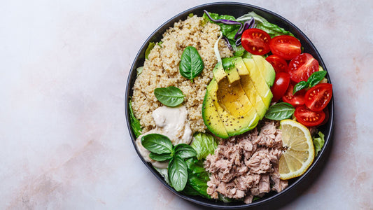 Tuna Quinoa Salad with Collagen Lemon Dressing