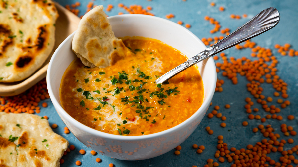Creamy Turmeric Red Lentil Soup