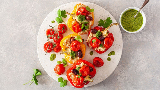 Stuffed Capsicums with Collagen Quinoa