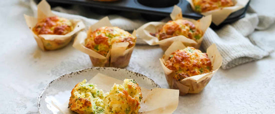 Cheddar, sweet potato and turmeric muffins