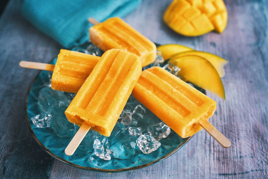 Golden Mango Popsicles