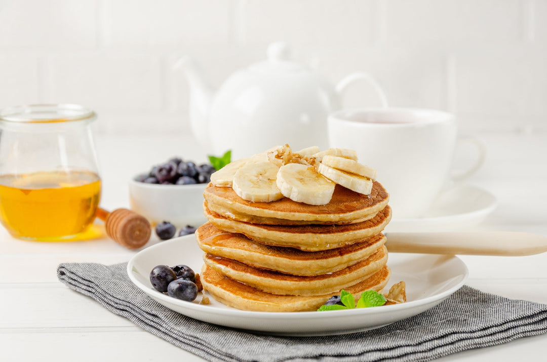 Golden Banana Pancakes