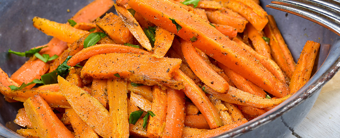 Roasted Carrots with turmeric and cumin