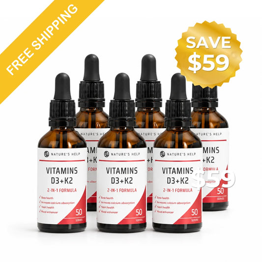 Vitamin D3+K2 – 6 Bottle Value Buy