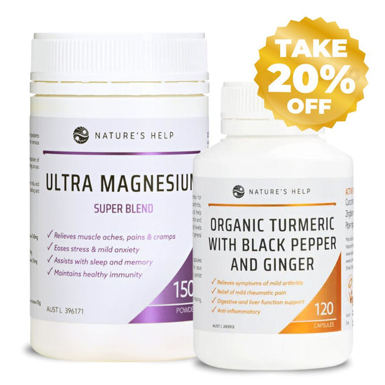 Turmeric and Magnesium Duo Save 20%