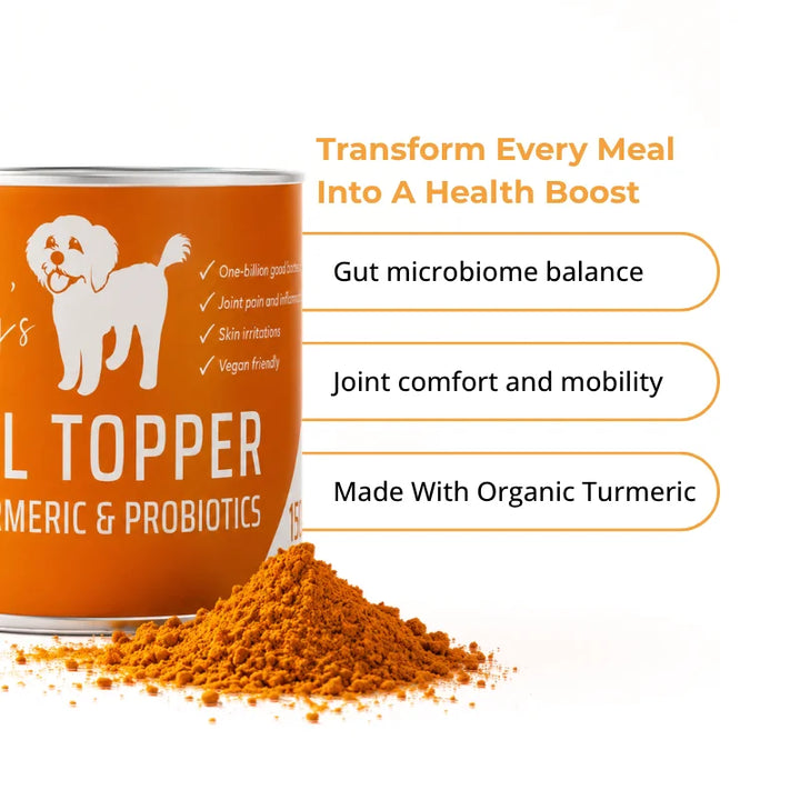 Pet Probiotic with Turmeric Meal Topper