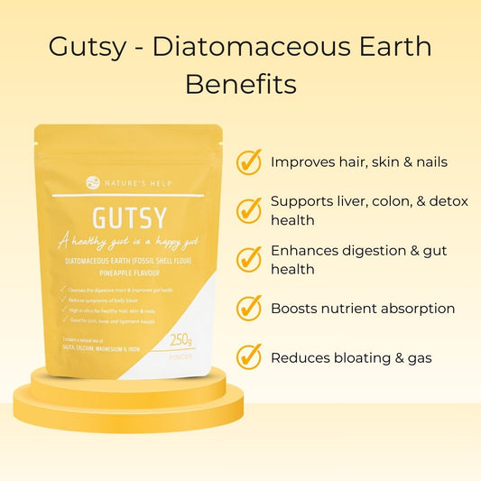 Gutsy - Diatomaceous Earth (Fossil Shell Flour)- Pineapple flavour
