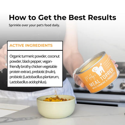 Pet Probiotic with Turmeric Meal Topper