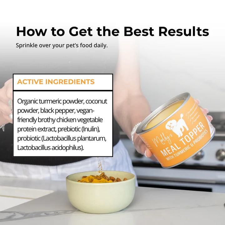 Pet Probiotic with Turmeric Meal Topper