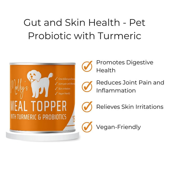 Gut and Skin Health  - Pet Probiotic with Turmeric