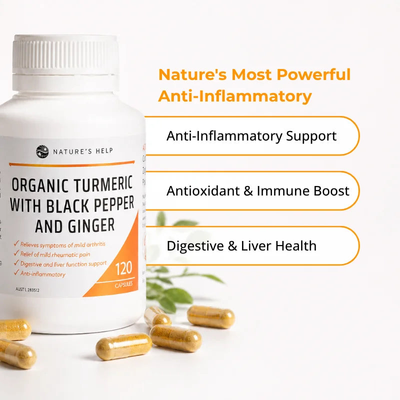 Turmeric Capsules &amp; Vitamins D3+K2 Pack