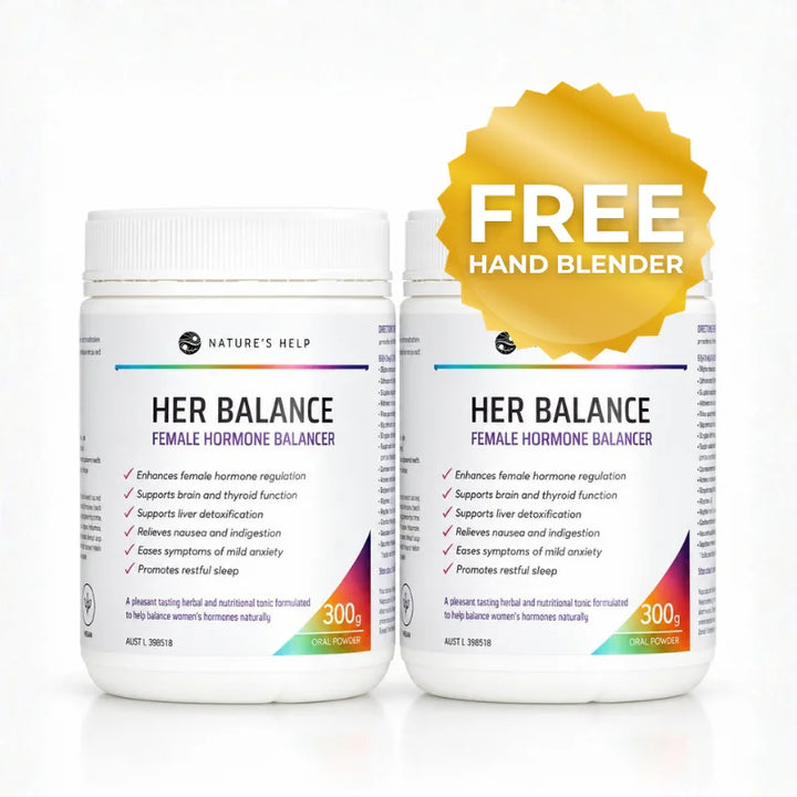 Buy 2 Her Balance, Get $15 OFF 2nd Tub + FREE Hand Blender