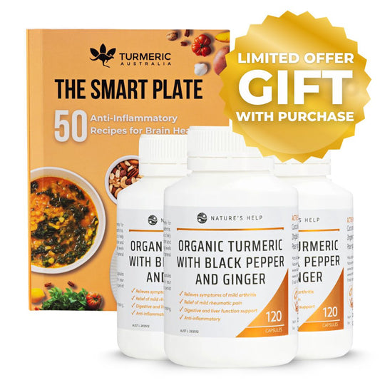 Organic Turmeric Capsules – 3 Bottle Value Buy