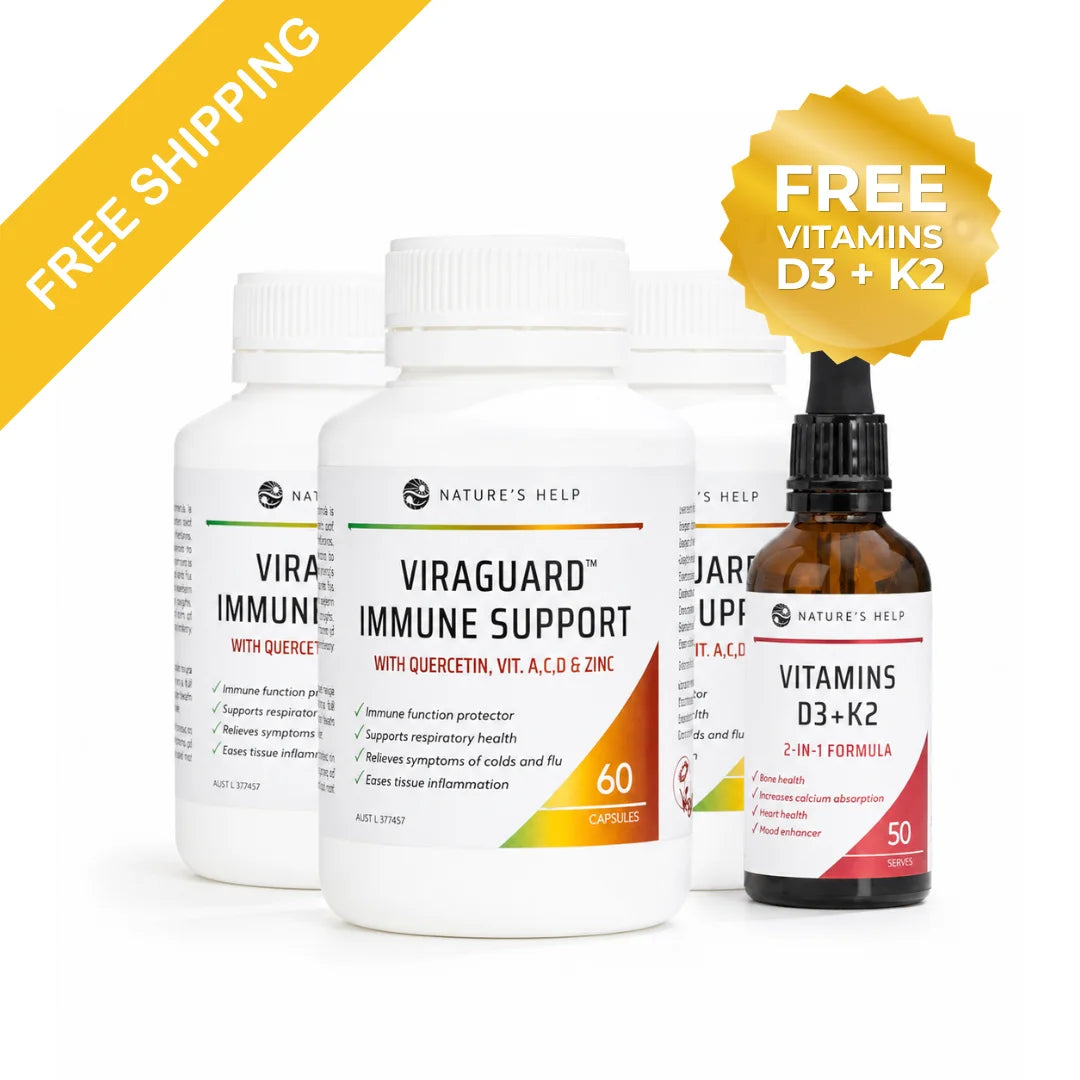 Buy 3 ViraGuard, Get 1 Bottle of D3+K2 Free