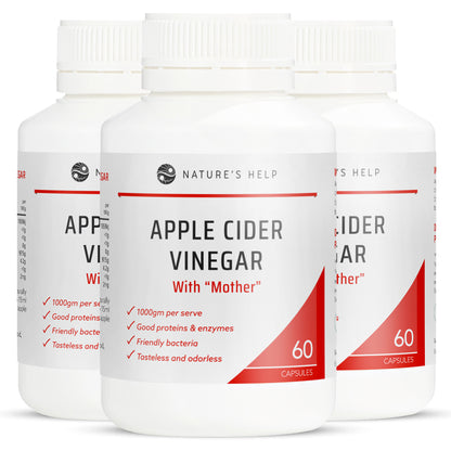 Apple Cider Vinegar with Mother - 60 Capsules