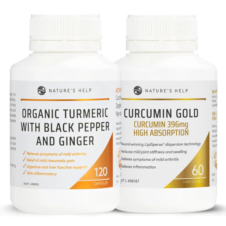 Turmeric Capsules &amp; Curcumin Gold Duo