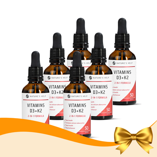 Vitamin D3+K2 – 6 Bottle Value Buy
