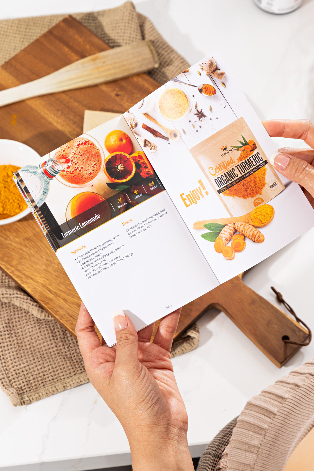 Cooking with Turmeric - 60 Page Printed Recipe Book